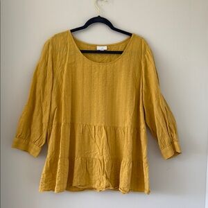 Mustard Yellow J.Jill Top